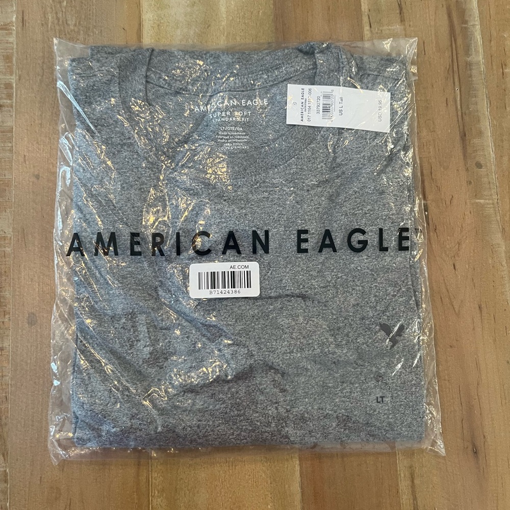 American Eagle Outfitters Heather Gray Short-Sleeve Tee